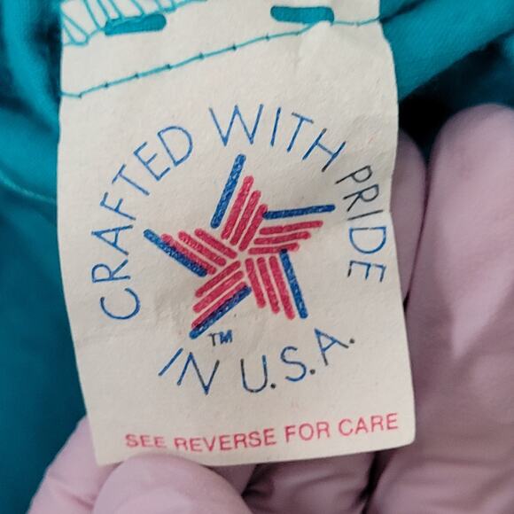 Vintage 80s Polka-Dot Boxer Shorts Womens S/M Blue - Picture 10 of 12